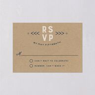 Vintage Mountain Wedding Response Cards Dusty Blue Signature Standard