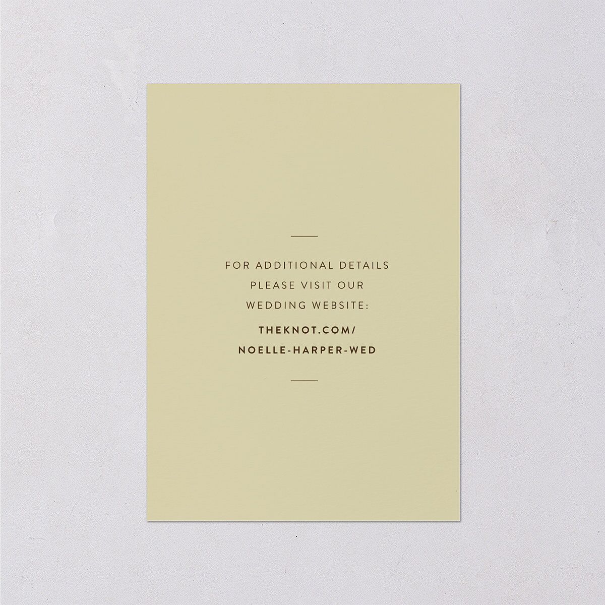 Vintage Nouveau Wedding Enclosure Cards — view 2