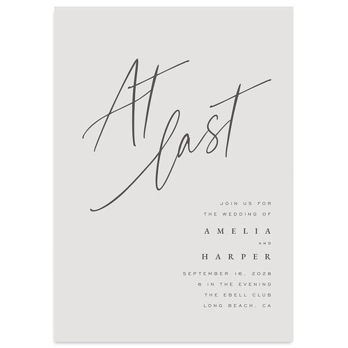 You Are Mine Wedding Invitations Mist Signature Blank No Standard