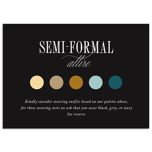 Elegant Classic Wedding Attire Cards Midnight Signature Standard