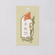 Vintage Nouveau Favor Gift Tags Pear Signature