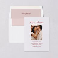 Ballpoint Holiday Holiday Cards Ruby Signature Blank
