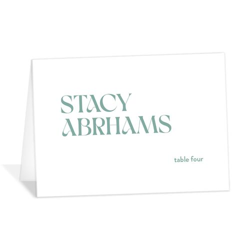 Checked Place Cards Pool Signature