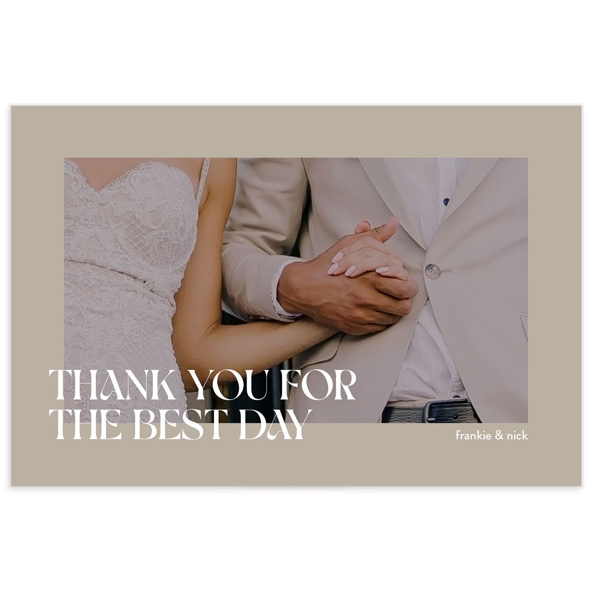 Checked Thank You Postcards