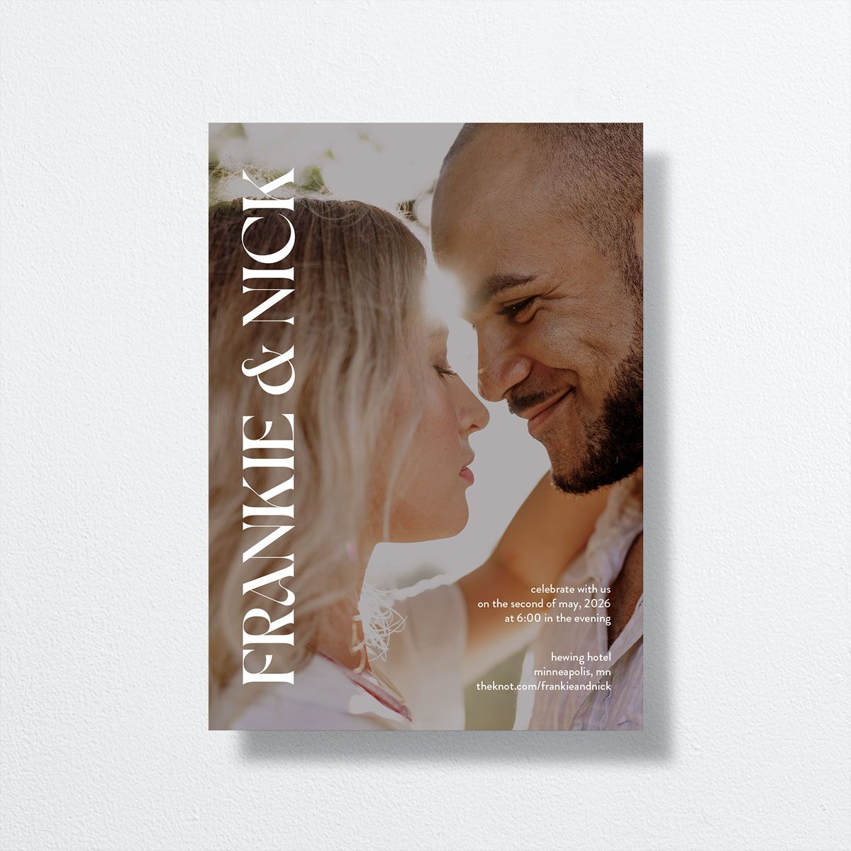 Checked Wedding Invitations — view 2