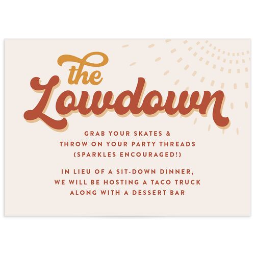 Disco Love Wedding Enclosure Cards - 