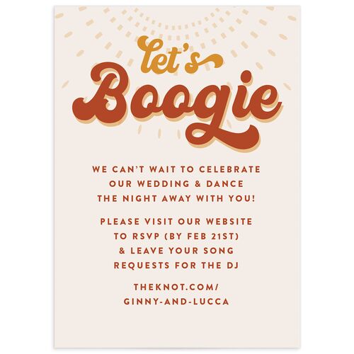 Disco Love Wedding Response Cards - 