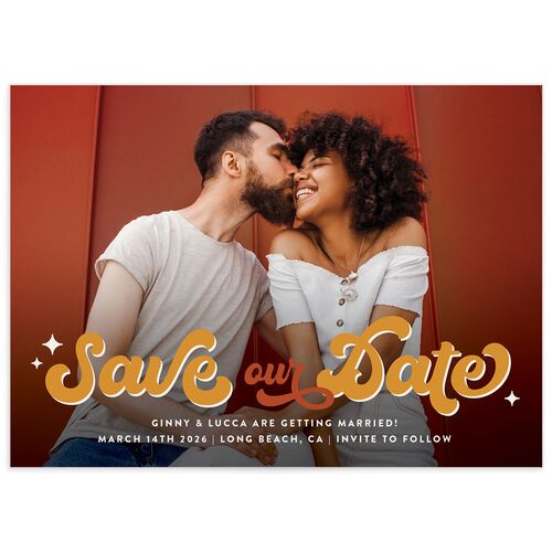 Disco Love Save the Date Cards - 