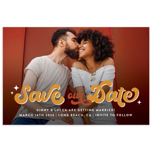 Disco Love Save the Date Postcards - 