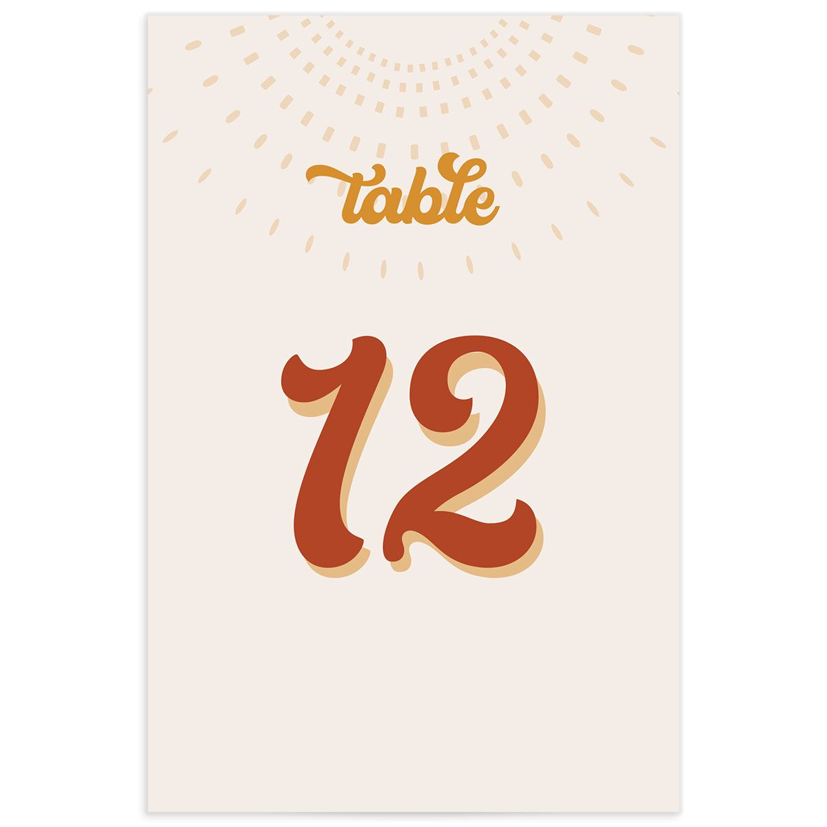 Disco Love Table Numbers