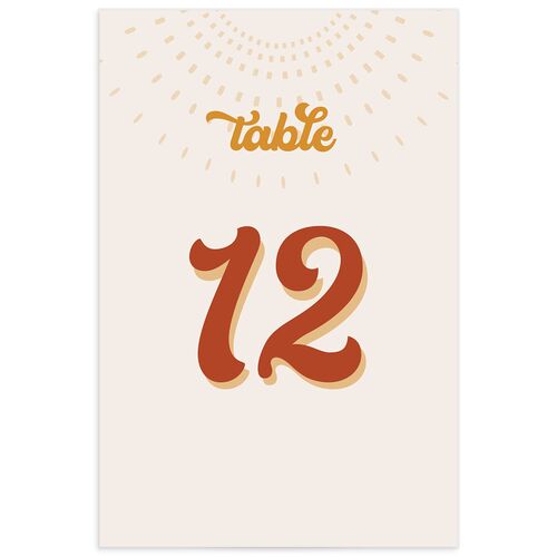 Disco Love Table Numbers - 