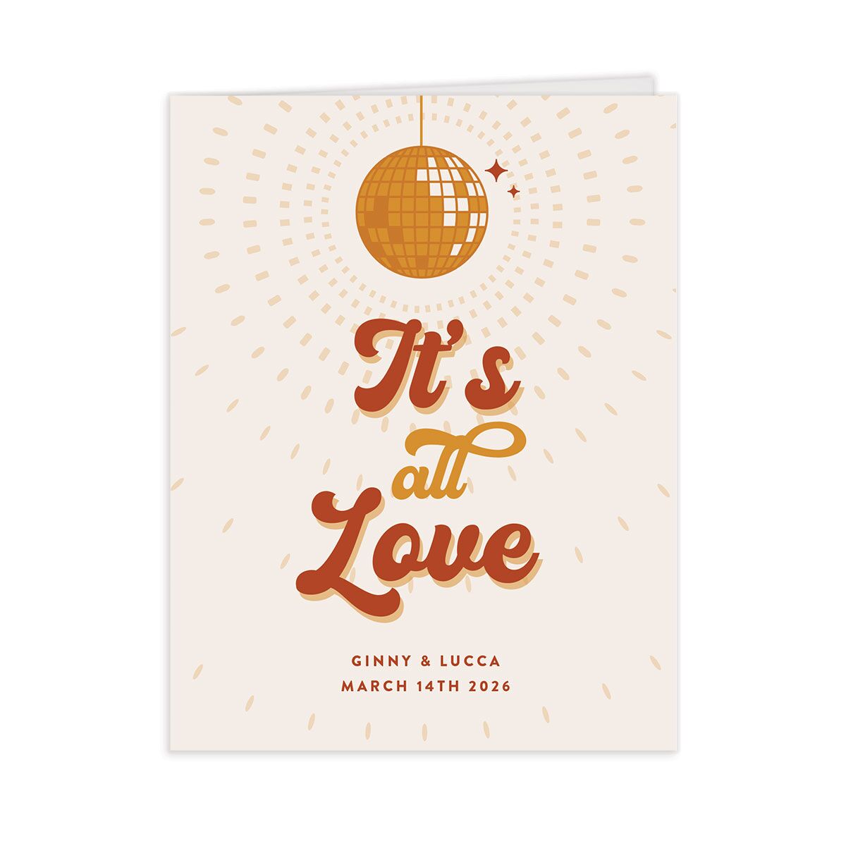 Disco Love Thank You Cards