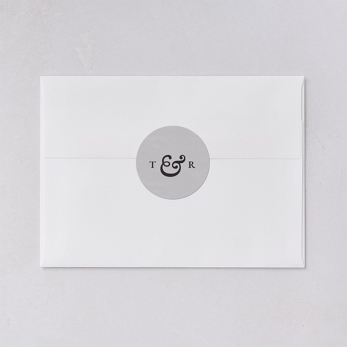 Newspaper Wedding Stickers Pure White Circle