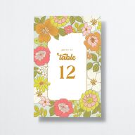 Groovy Blooms Table Numbers Marigold Signature