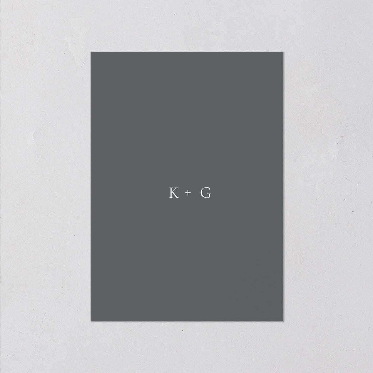Minimal Rings Wedding Enclosure Cards Gold Slate Signature