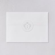 Baroque Border Wedding Stickers Pure White Sticker