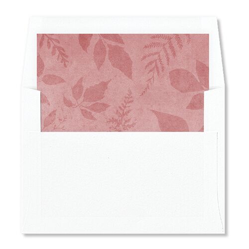 Elegant Botanical Autumn Floral Envelope Liners Charcoal Standard