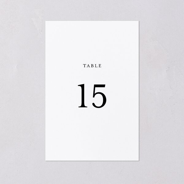 Shining Leaves Foil Table Numbers Pure White Gold Signature