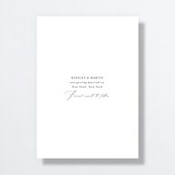 Monogram Slant Save the Date Cards Licorice Signature smooth No Standard