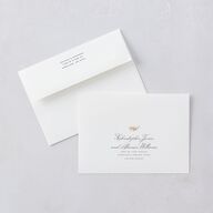 Medieval Castle Storybook Save The Date Card Envelopes White Almond Both Recipient and Return Addresses Signature Standard