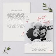 DIY Crafty Photo Wedding Invitations Ruby Signature Blank No Standard