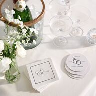 Lasting Frame Cocktail Napkins Pure White Napkin Uncoined