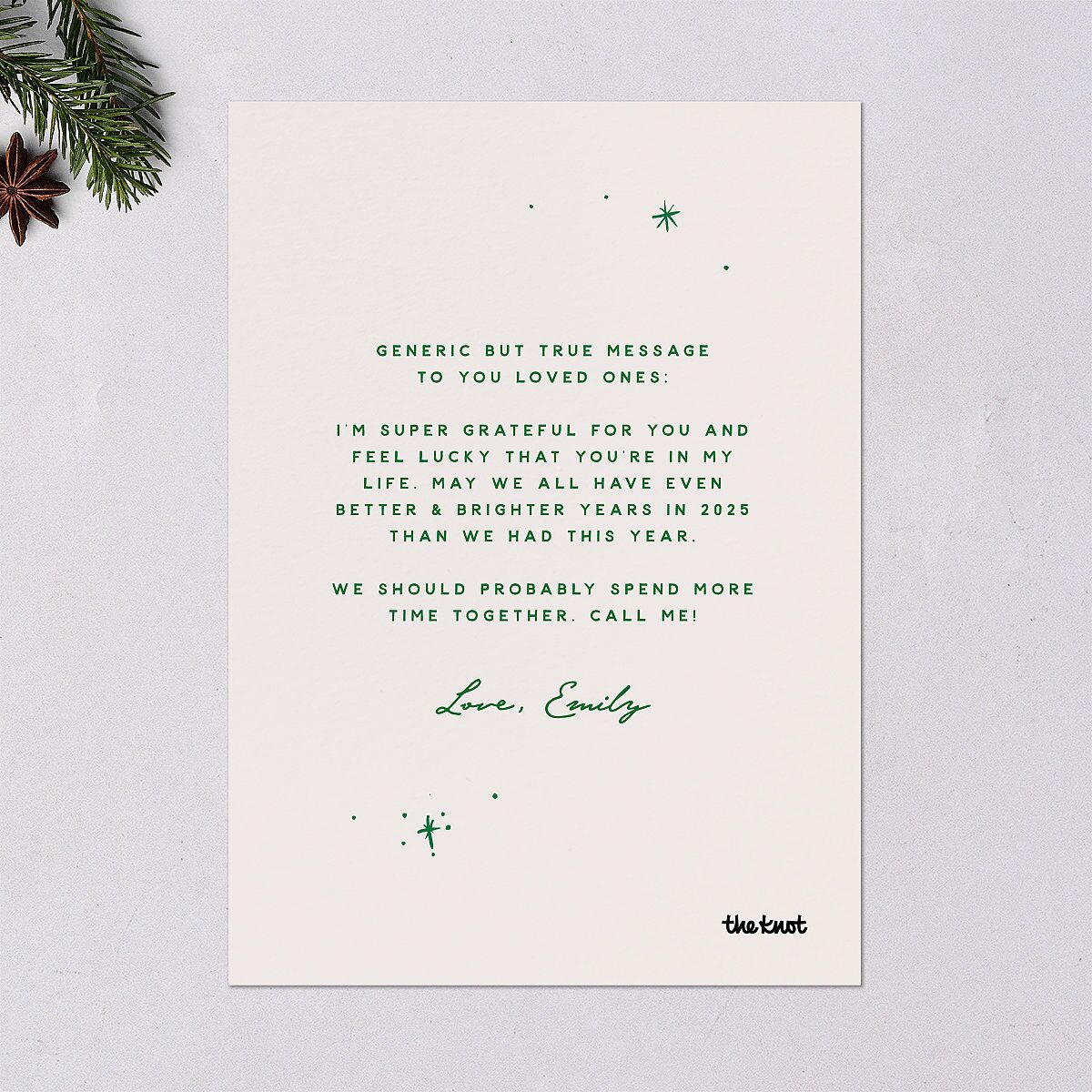 Cheers Y'all Holiday Cards Maroon Signature Blank Standard