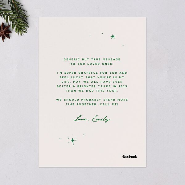 Cheers Y'all Holiday Cards Maroon Signature Blank Standard