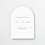 Fairytale Woodgrain Slab Wedding Response Cards Pure White Signature