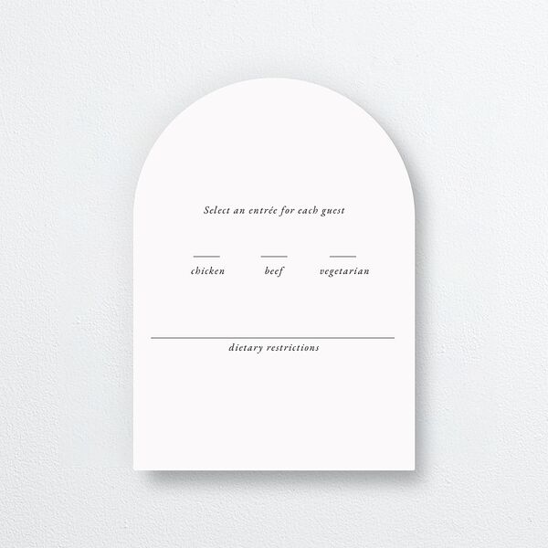Fairytale Woodgrain Slab Wedding Response Cards Pure White Signature
