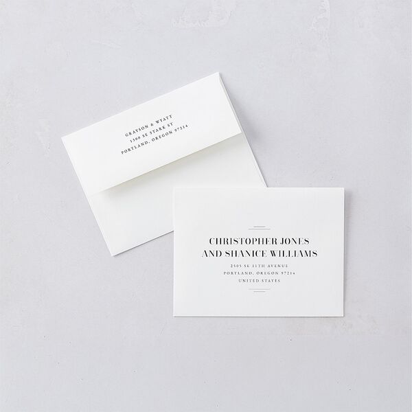 Country Club Thank You Cards Pure White
