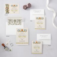 Medieval Renaissance Save the Date Postcards Moss
