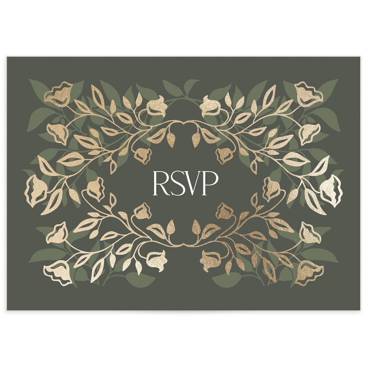 Rustic Nouveau Wedding Response Cards