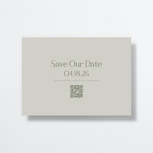 Rustic Nouveau Save the Date Cards back