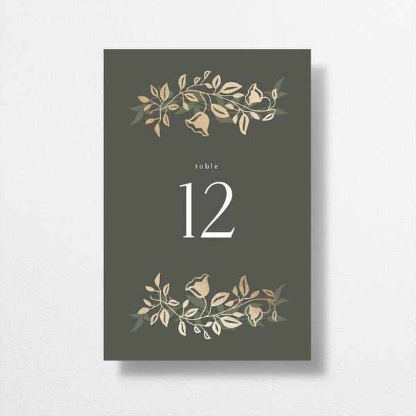 Rustic Nouveau Table Numbers front