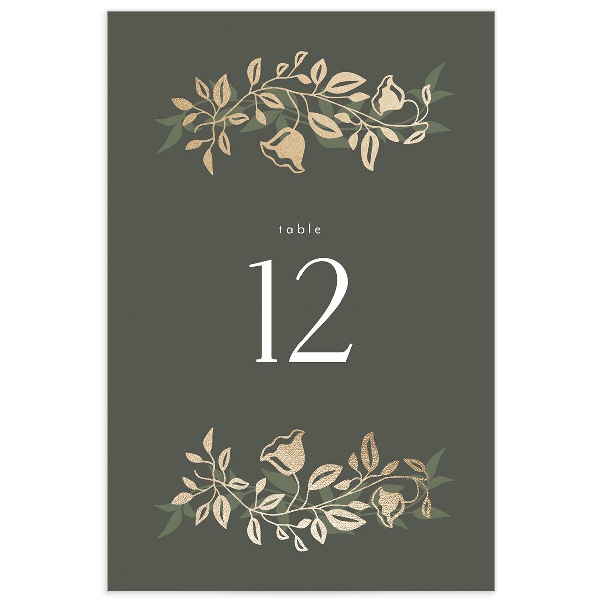 Rustic Nouveau Table Numbers