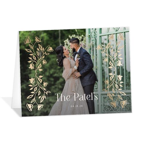 Rustic Nouveau Thank You Cards - 