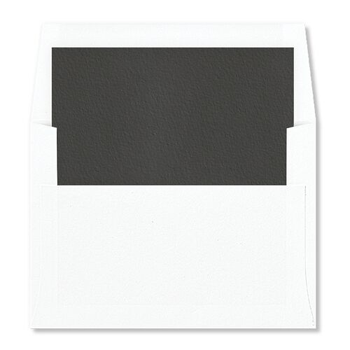Watercolor Blooms Standard Envelope Liners Charcoal Standard