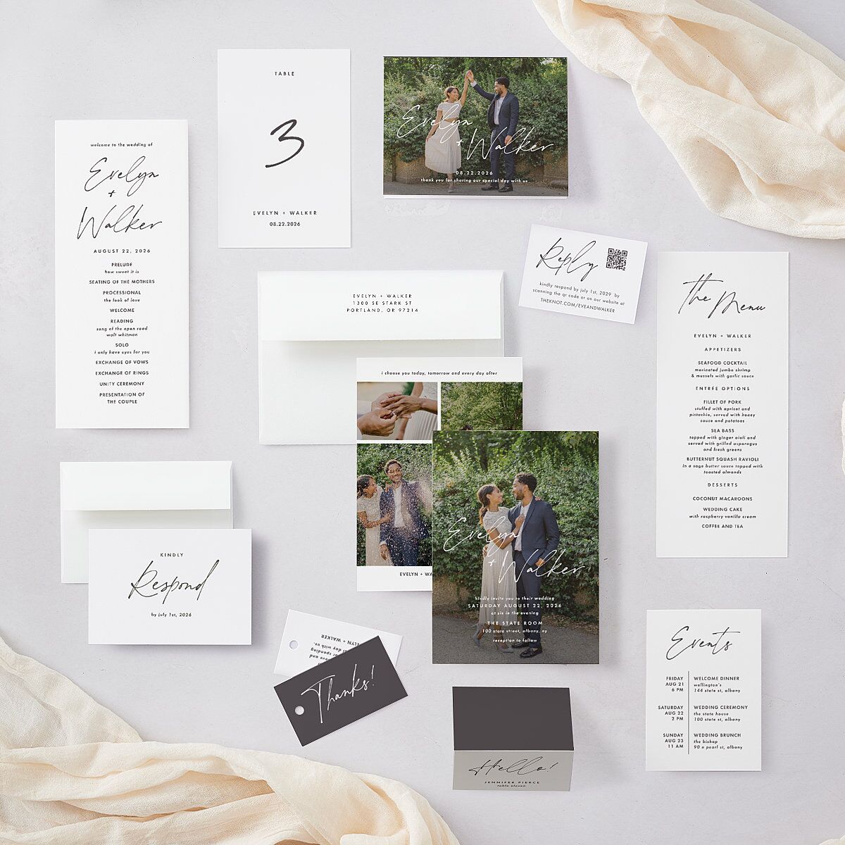 Picture This Photo Wedding Response Cards Medieval Grey Signature Standard