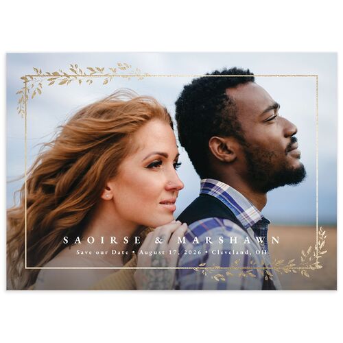 Delicate Frame Save the Date Cards