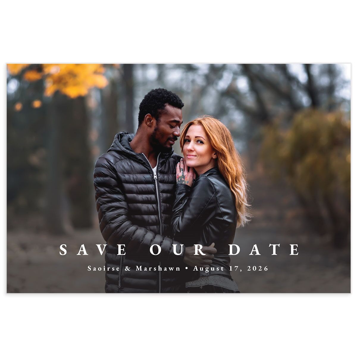 Delicate Frame Save the Date Postcards