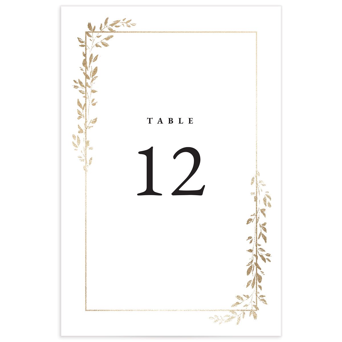 Delicate Frame Table Numbers