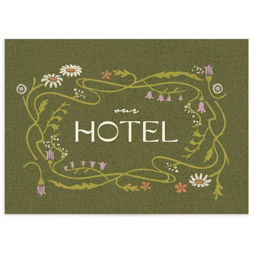 Wildflower Nouveau Wedding Enclosure Cards - 