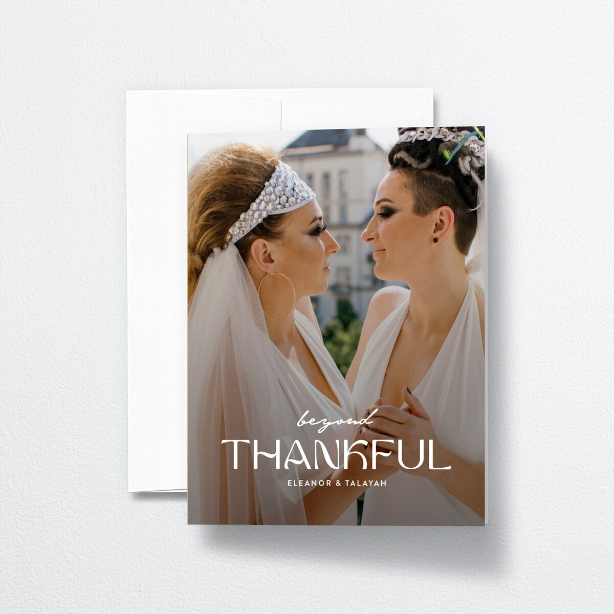 Wildflower Nouveau Thank You Cards Dark Camo