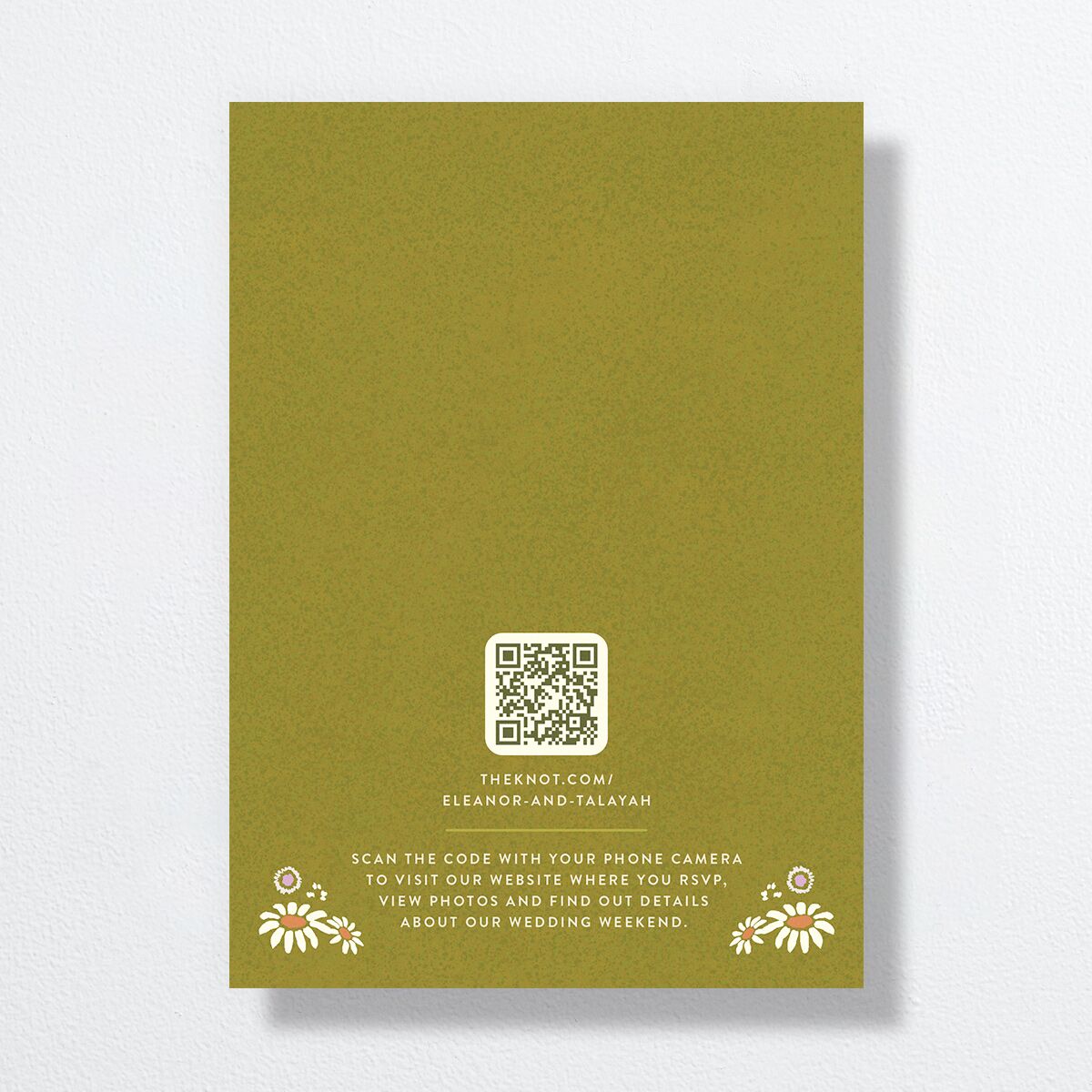 Wildflower Nouveau Wedding Invitations Dark Camo Signature No Standard