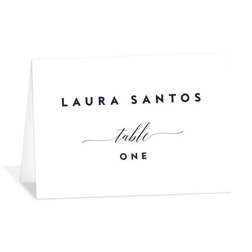 We Do Place Cards Navy Signature