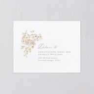 Luxury Floral Archway All-in-One Wedding Invitations Dijon Signature Light Both Recipient and Return Addresses No