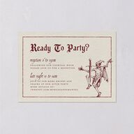 Gothic Medieval Arch Wedding Enclosure Cards Burgundy Signature Standard