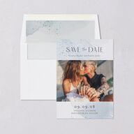 Watercolor Wash Save The Date Cards Pool Signature smooth Blank No