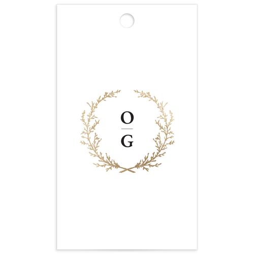 Gilded Wreath Favor Gift Tags